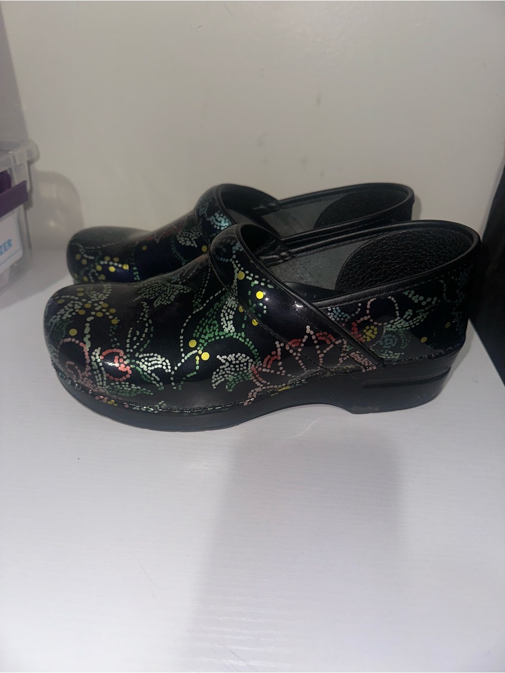 Dansko XP 2.0 Clog Floral Dot in Black size 10 - Picture 4 of 6